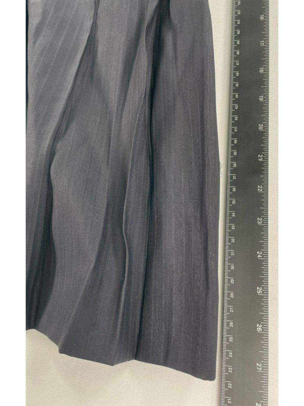 Sandro Marine Pleated Culotte Black Shorts Gold Buttons Wool-Lyocell Wmn's Sz 10 - Picture 7 of 12
